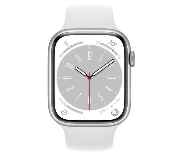 Apple Watch 8 45/Silver Aluminum/White Sport GPS - 1071050 - zdjęcie 3